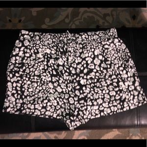 Cheetah print swimsuit cover up shorts